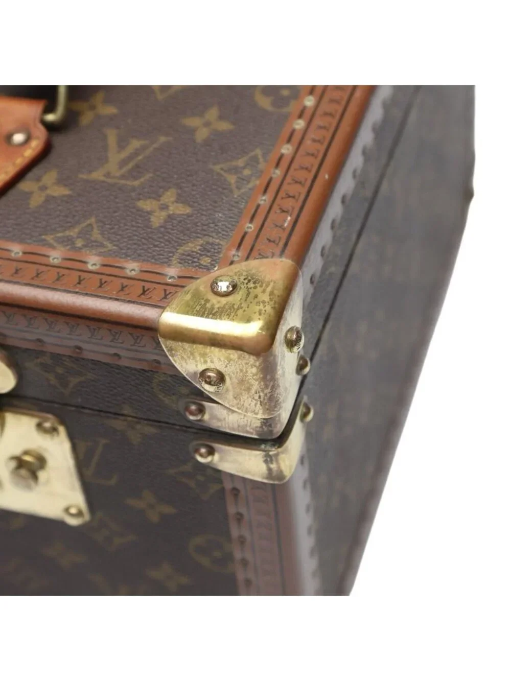 Louis Vuitton Monogram Makeup Case Boite Flacon Bag Brown